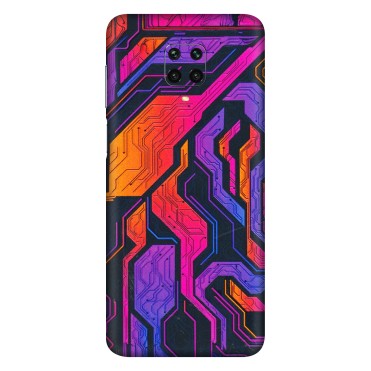 Xiaomi Redmi Phone Skins (All Models) - Tech Circuits Futuristic - 3D Embossed Finish (L-07) Redmi Note 9 Pro Max