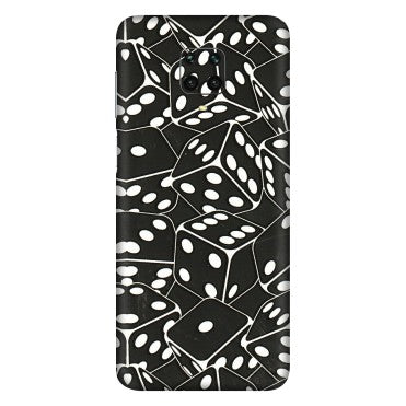 Xiaomi Redmi Phone Skins (All Models) - Big Black Dices - 3D Embossed Finish (L-106) Redmi Note 9 Pro Max