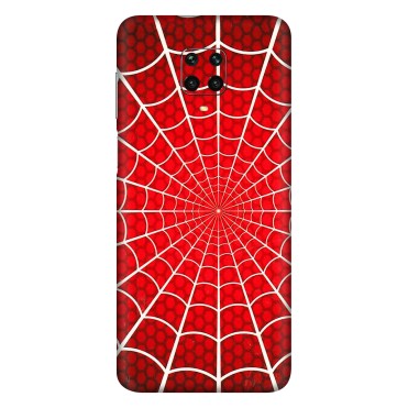 Xiaomi Redmi Phone Skins (All Models) - Classic Spidey Web - 3D Embossed Finish (L-115) Redmi Note 9 Pro Max