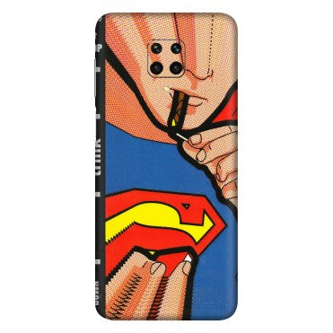 Xiaomi Redmi Phone Skins (All Models) - Superman Sutta - 3D Embossed Finish (L-130) Redmi Note 9 Pro Max