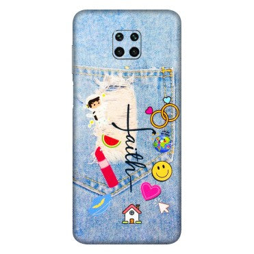 Xiaomi Redmi Phone Skins (All Models) - Denim Jeans Pocket - 3D Embossed Finish (L-134) Redmi Note 9 Pro Max