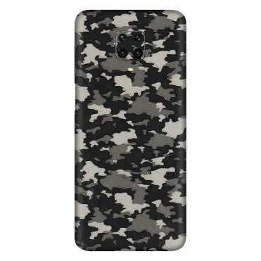Xiaomi Redmi Phone Skins (All Models) - Black/Grey Camoflaunge - 3D Embossed Finish (L-142) Redmi Note 9 Pro Max