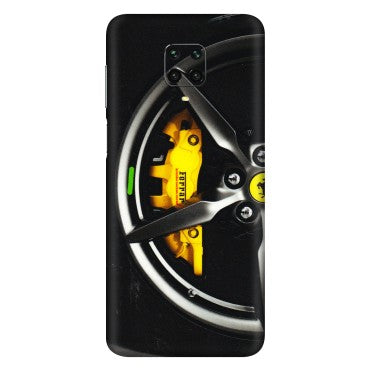 Xiaomi Redmi Phone Skins (All Models) - Ferrari Wheel Alloy - 3D Embossed Finish (L-173) Redmi Note 9 Pro Max