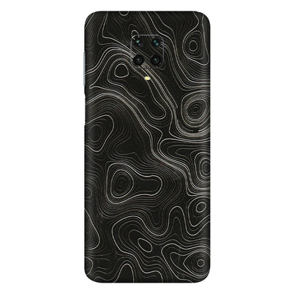 Xiaomi Redmi Phone Skins (All Models) - Black Swirl - 3D Embossed Finish (L-196) Redmi Note 9 Pro Max