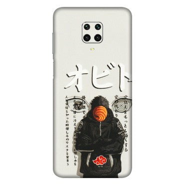 Xiaomi Redmi Phone Skins (All Models) - Obito Anime Eye - 3D Embossed Finish (L-19) Redmi Note 9 Pro Max