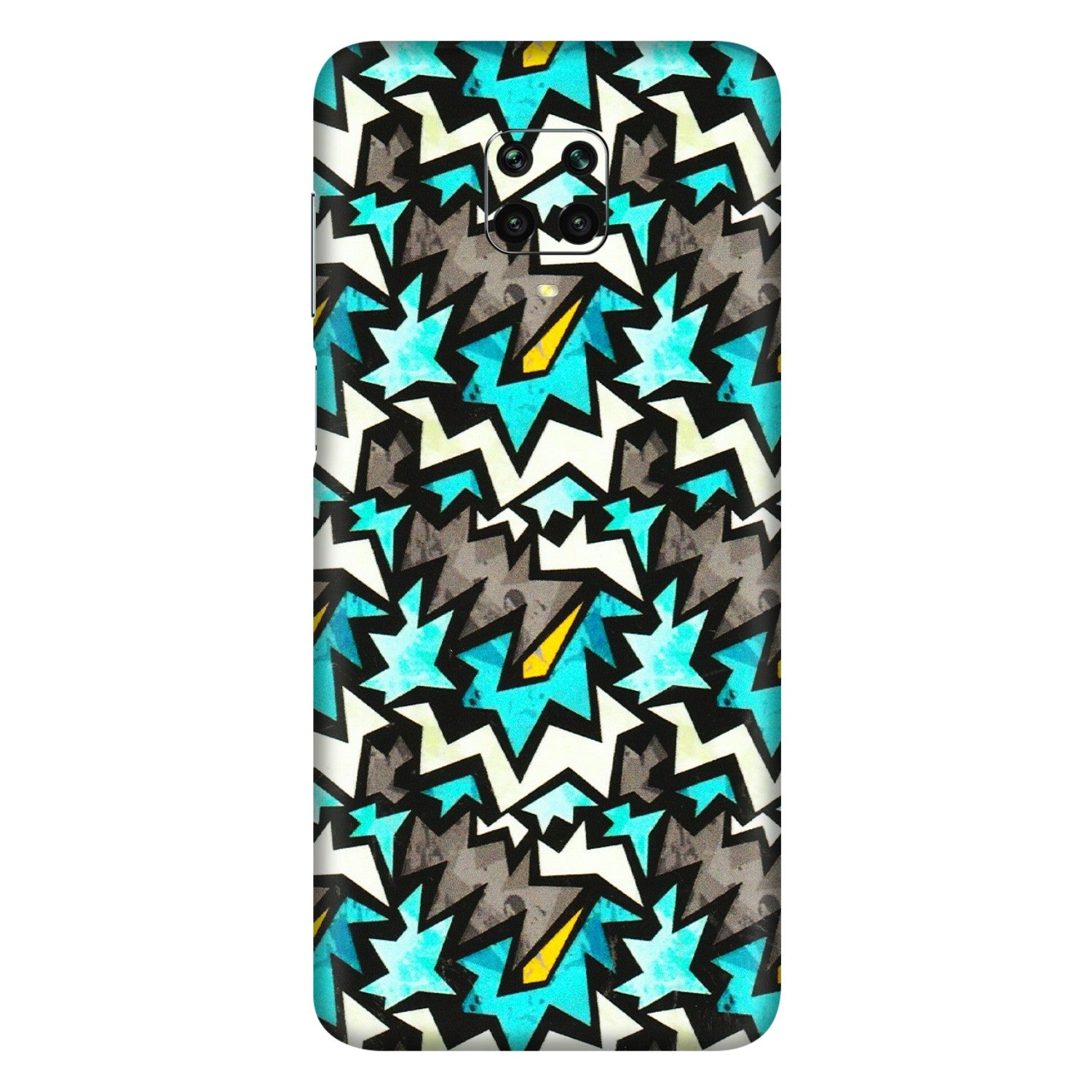 Xiaomi Redmi Phone Skins (All Models) - Funky Zig Zag - 3D Embossed Finish (L-223) Redmi Note 9 Pro Max