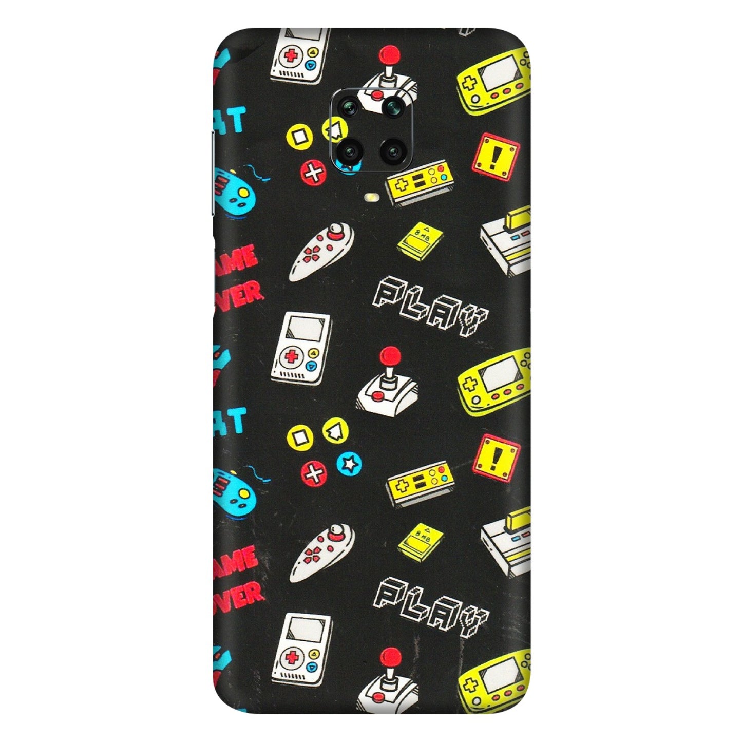 Xiaomi Redmi Phone Skins (All Models) - Gaming Doodles - 3D Embossed Finish (L-224) Redmi Note 9 Pro Max