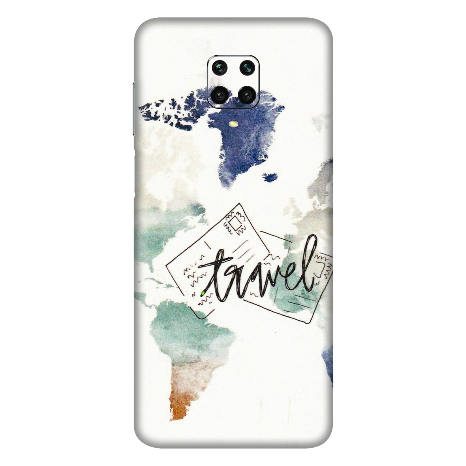 Xiaomi Redmi Phone Skins (All Models) - Travel The World - 3D Embossed Finish (L-232) Redmi Note 9 Pro Max