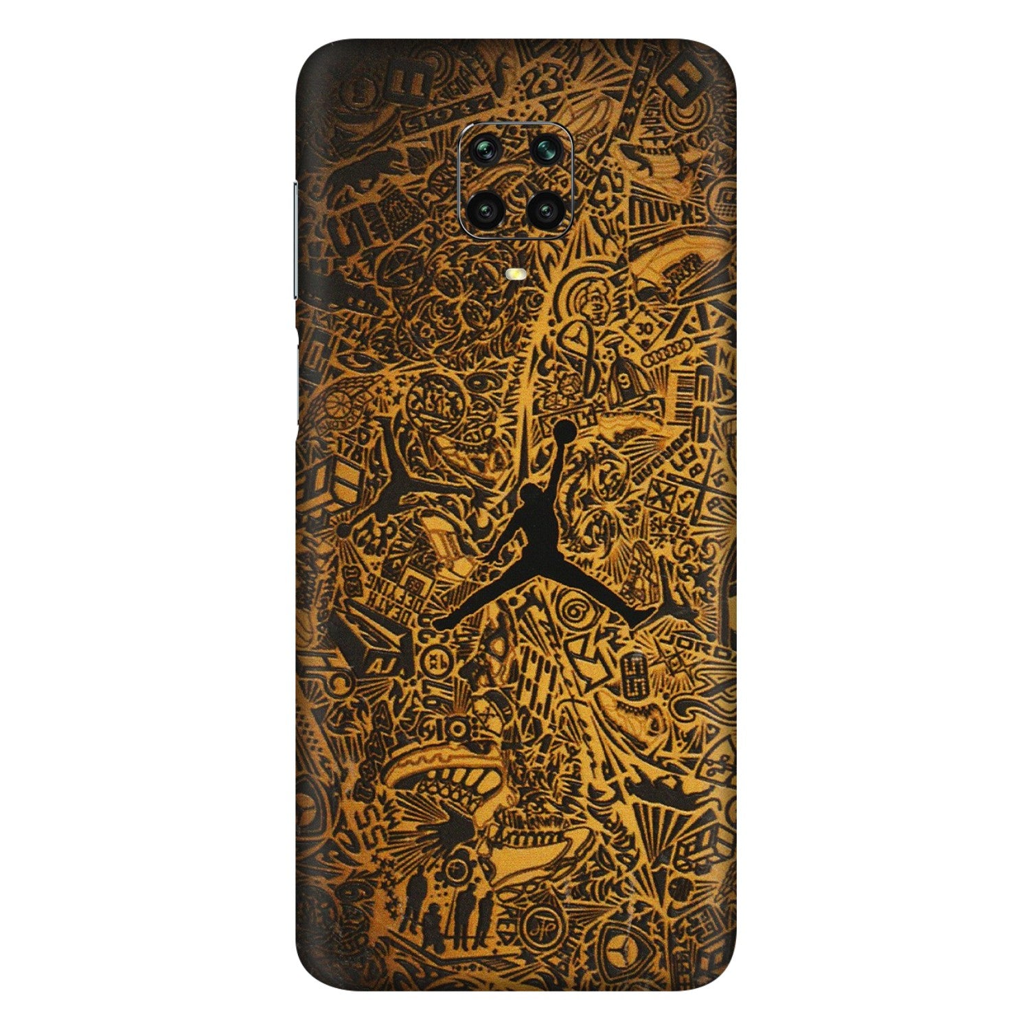 Xiaomi Redmi Phone Skins (All Models) - Premium Gold Basketball Player - 3D Embossed Finish (L-236) Redmi Note 9 Pro Max