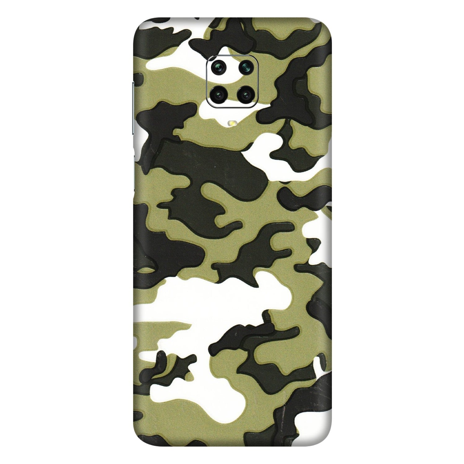 Xiaomi Redmi Phone Skins (All Models) - Camouflages White And Green - 3D Embossed Finish (L-243) Redmi Note 9 Pro Max