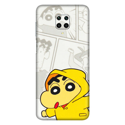 Xiaomi Redmi Phone Skins (All Models) - Yellow Shinchan Comic - 3D Embossed Finish (L-246) Redmi Note 9 Pro Max