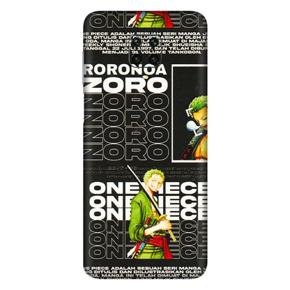 Xiaomi Redmi Phone Skins (All Models) - One Piece Zoro - 3D Embossed Finish (L-250) Redmi Note 9 Pro Max