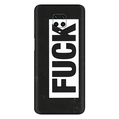 Xiaomi Redmi Phone Skins (All Models) - The F Word - 3D Embossed Finish (L-255) Redmi Note 9 Pro Max