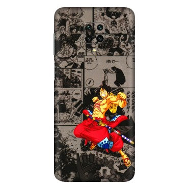 Xiaomi Redmi Phone Skins (All Models) - One Piece Rocket Punch Manga - 3D Embossed Finish (L-25) Redmi Note 9 Pro Max