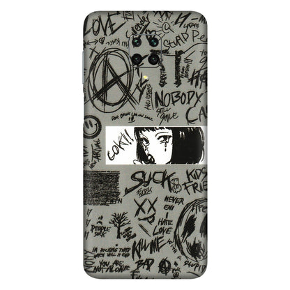 Xiaomi Redmi Phone Skins (All Models) - Never Have Love Anime - 3D Embossed Finish (L-260) Redmi Note 9 Pro Max
