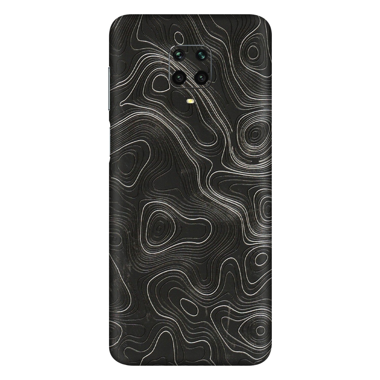 Xiaomi Redmi Phone Skins (All Models) - Abstract White Line Map - 3D Embossed Finish (L-269) Redmi Note 9 Pro Max