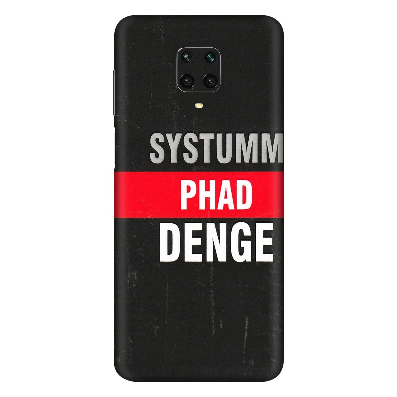 Xiaomi Redmi Phone Skins (All Models) - Systumm Phad Denge - 3D Embossed Finish (L-278) Redmi Note 9 Pro Max