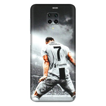 Xiaomi Redmi Phone Skins (All Models) - Ronaldo CR7 Crazy - 3D Embossed Finish (L-44) Redmi Note 9 Pro Max