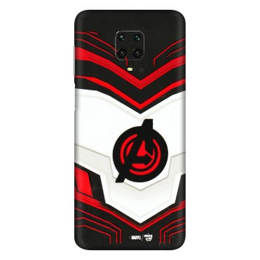 Xiaomi Redmi Phone Skins (All Models) - Avengers Logo - 3D Embossed Finish (L-55) Redmi Note 9 Pro Max