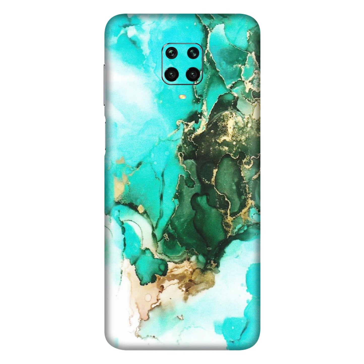 Xiaomi Redmi Phone Skins (All Models) - The Blue Gold Marble - Matte Finish (M-124) Redmi Note 9 Pro Max