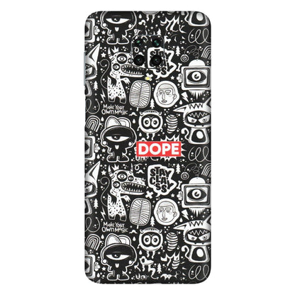 Xiaomi Redmi Phone Skins (All Models) - Dope Stay Classy Black Doodles - Matte Finish (M-126) Redmi Note 9 Pro Max