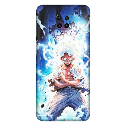 Xiaomi Redmi Phone Skins (All Models) - Blue Thunder Luffy Anime - Matte Finish (M-132) Redmi Note 9 Pro Max
