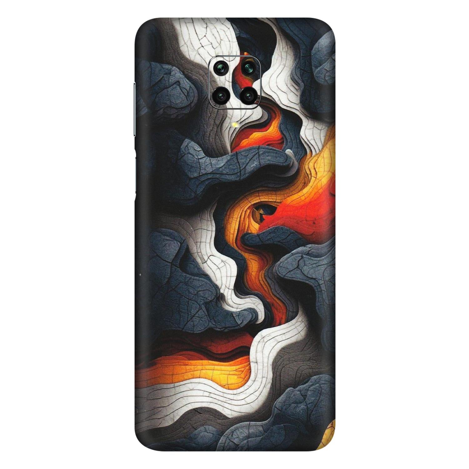 Xiaomi Redmi Phone Skins (All Models) - Abstract Volcanic Layers - Matte Finish (M-52) Redmi Note 9 Pro Max