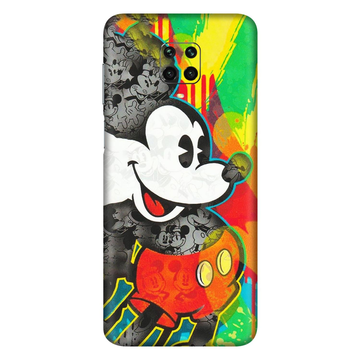 Xiaomi Redmi Phone Skins (All Models) - Multiple Mickey With Colourful Texture - Matte Finish (M-84) Redmi Note 9 Pro Max