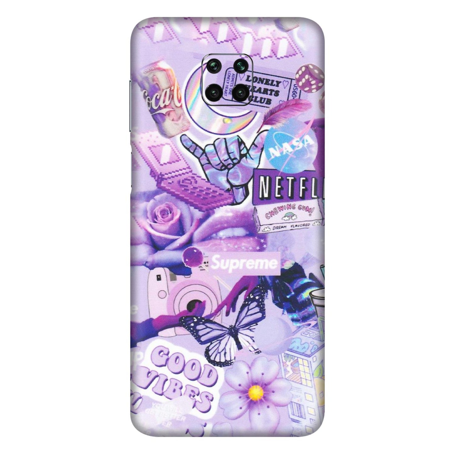 Xiaomi Redmi Phone Skins (All Models) - Supreme Purple Magic - Matte Finish (M-88) Redmi Note 9 Pro Max