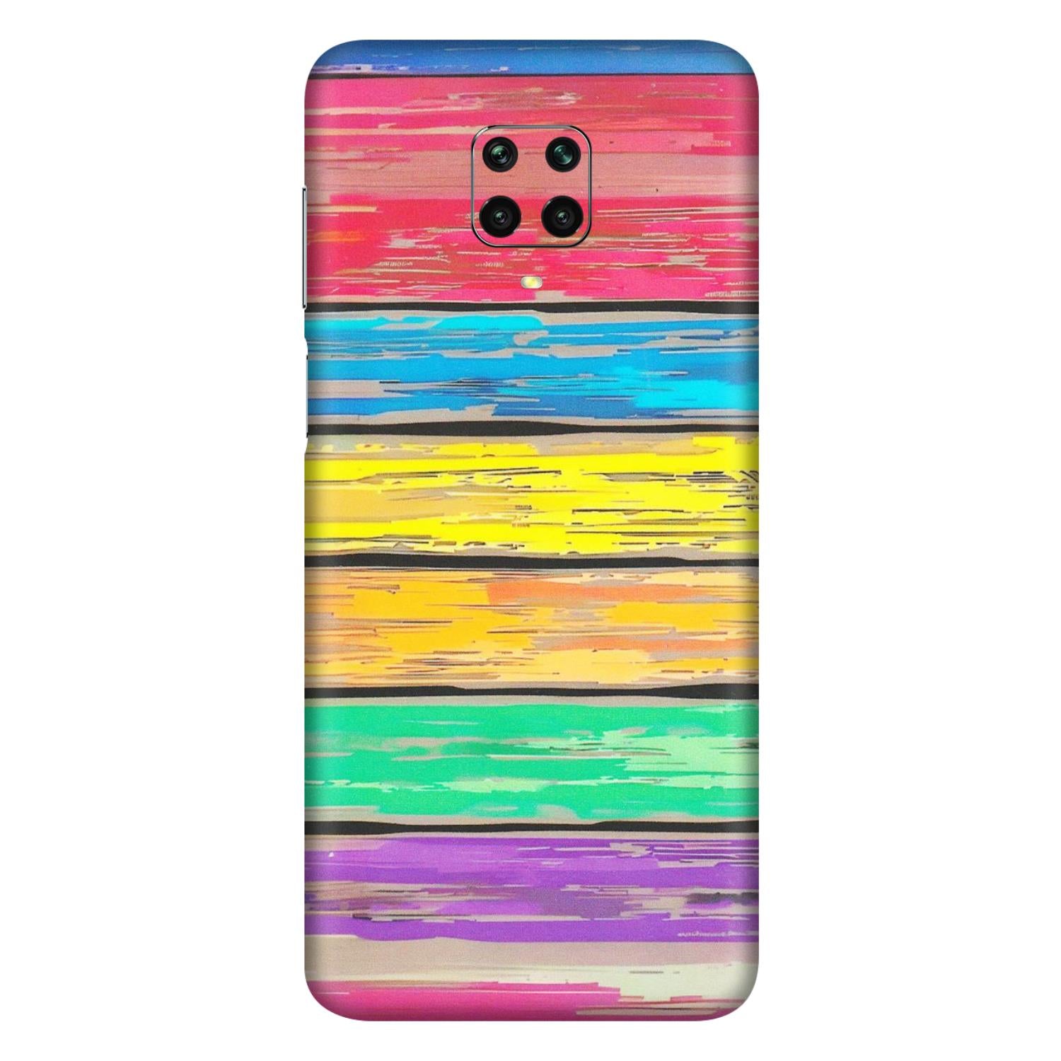 Xiaomi Redmi Phone Skins (All Models) - Multi Colour Wooden Wall - Matte Finish (M-96) Redmi Note 9 Pro Max