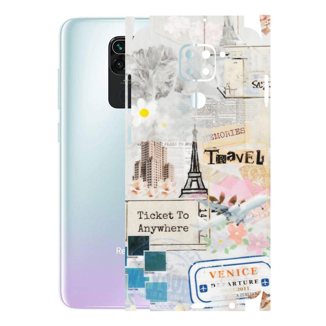 Xiaomi Redmi Phone Skins (All Models) - Travel Memories - Transparent Finish (T-09) Redmi Note 9