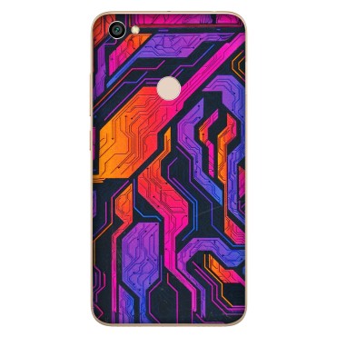 Xiaomi Redmi Phone Skins (All Models) - Tech Circuits Futuristic - 3D Embossed Finish (L-07) Redmi Y1