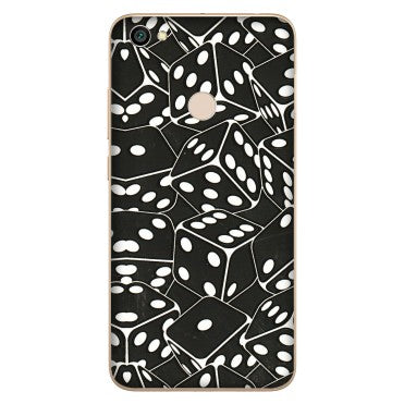 Xiaomi Redmi Phone Skins (All Models) - Big Black Dices - 3D Embossed Finish (L-106) Redmi Y1