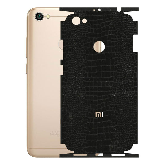 Xiaomi Redmi Phone Skins (All Models) - Snake Leather Black - 3D Embossed Finish (L-107) Redmi Y1