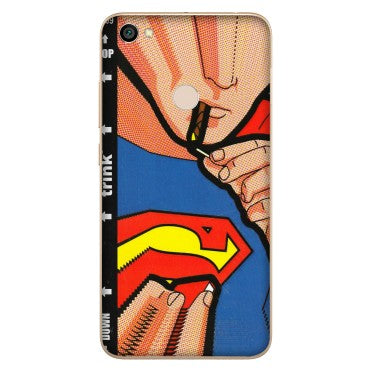 Xiaomi Redmi Phone Skins (All Models) - Superman Sutta - 3D Embossed Finish (L-130) Redmi Y1