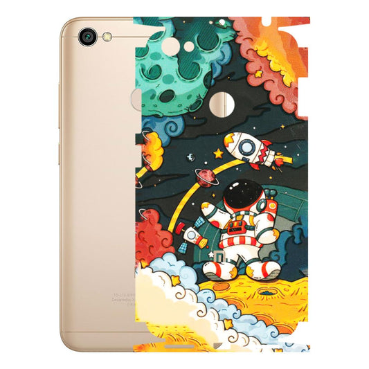 Xiaomi Redmi Phone Skins (All Models) - Astronauts & Spaceship - 3D Embossed Finish (L-145) Redmi Y1