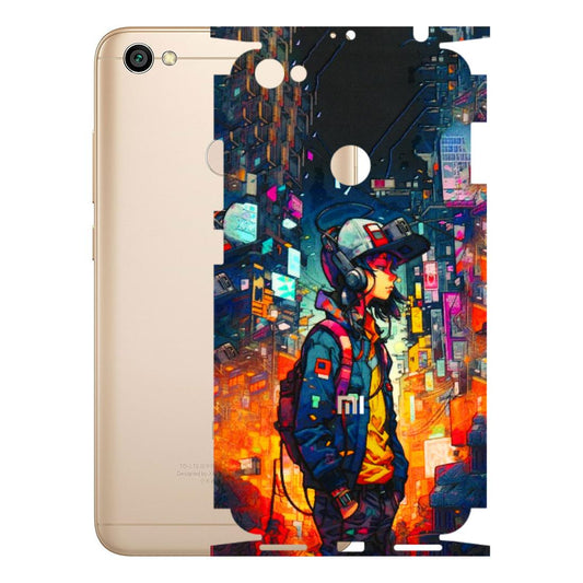 Xiaomi Redmi Phone Skins (All Models) - Street Anime Guy - 3D Embossed Finish (L-158) Redmi Y1