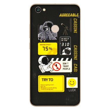 Xiaomi Redmi Phone Skins (All Models) - Black Cassini - 3D Embossed Finish (L-161) Redmi Y1