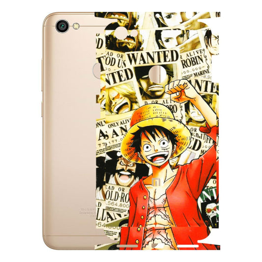 Xiaomi Redmi Phone Skins (All Models) - Luffy Anime - 3D Embossed Finish (L-177) Redmi Y1