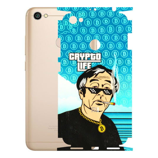Xiaomi Redmi Phone Skins (All Models) - Crypto Thug Life - 3D Embossed Finish (L-179) Redmi Y1