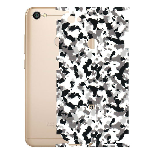 Xiaomi Redmi Phone Skins (All Models) - White Black Camouflage - 3D Embossed Finish (L-18) Redmi Y1