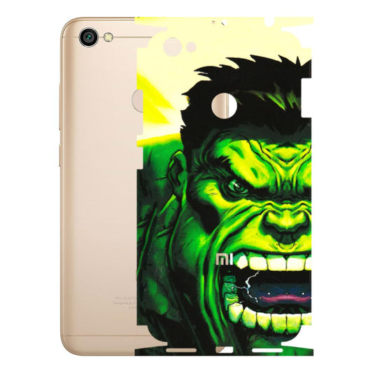 Xiaomi Redmi Phone Skins (All Models) - Hulk - 3D Embossed Finish (L-180) Redmi Y1
