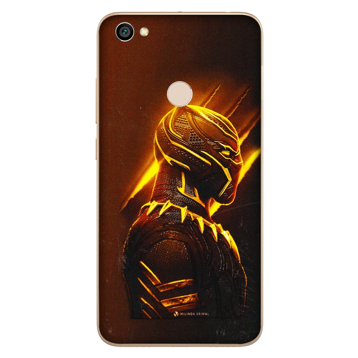 Xiaomi Redmi Phone Skins (All Models) - Gold Black Panther - 3D Embossed Finish (L-181) Redmi Y1