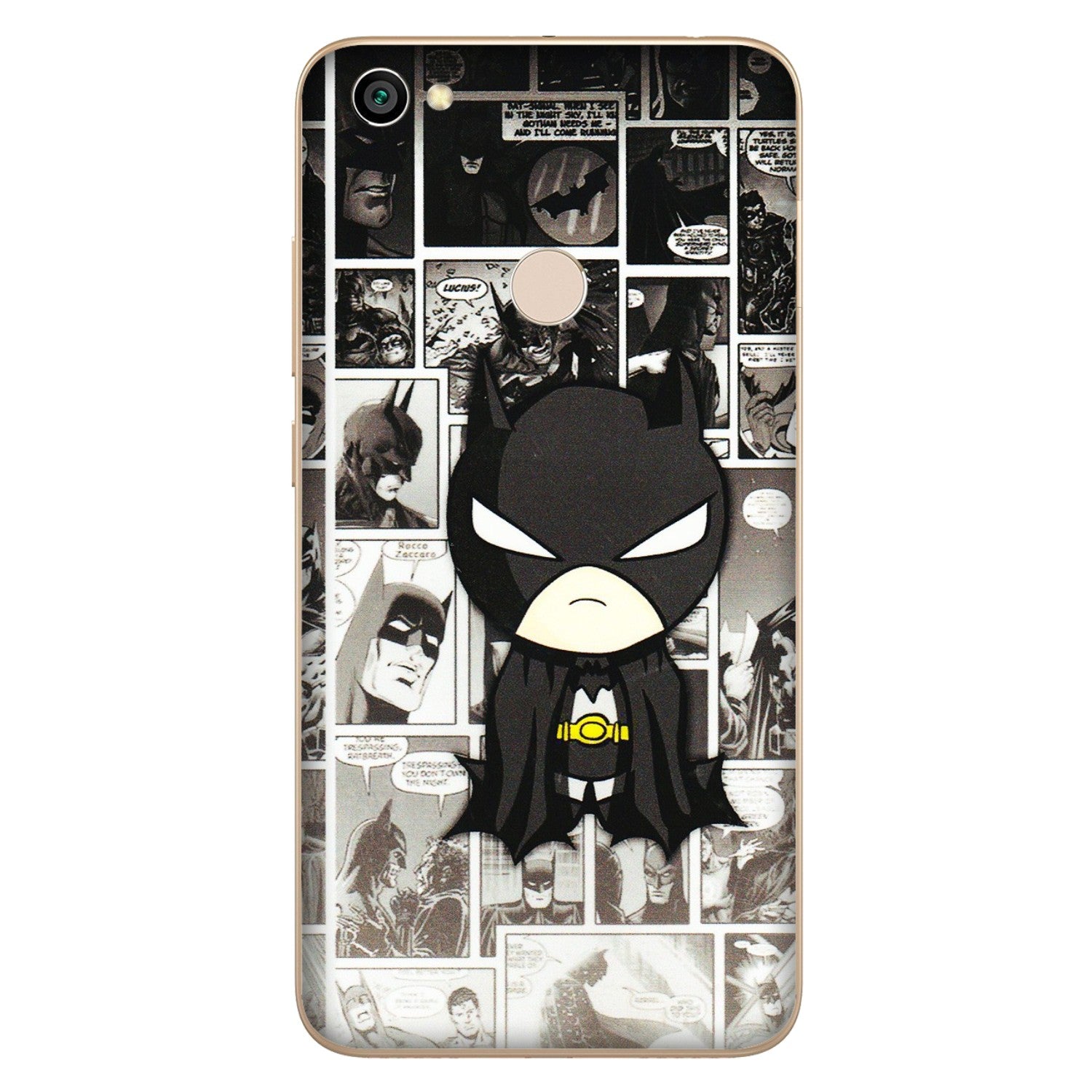 Xiaomi Redmi Phone Skins (All Models) - Toon Batman - 3D Embossed Finish (L-182) Redmi Y1