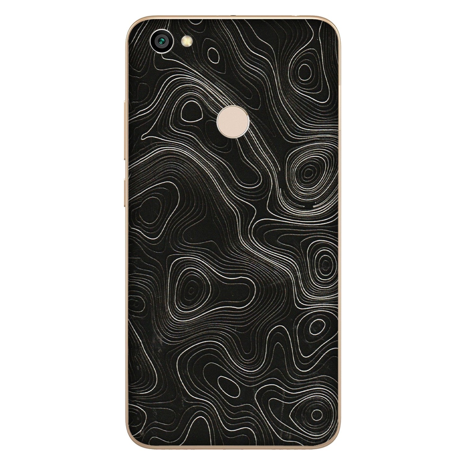 Xiaomi Redmi Phone Skins (All Models) - Black Swirl - 3D Embossed Finish (L-196) Redmi Y1