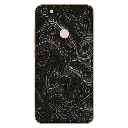 Xiaomi Redmi Phone Skins (All Models) - Black Swirl - 3D Embossed Finish (L-196) Redmi Y1