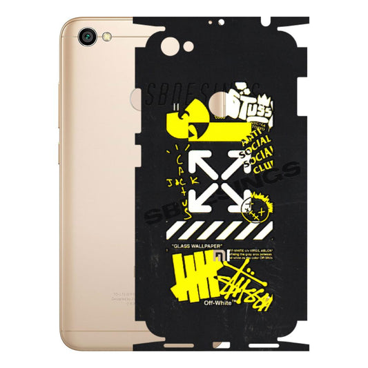 Xiaomi Redmi Phone Skins (All Models) - Anti Social Graffiti - 3D Embossed Finish (L-198) Redmi Y1