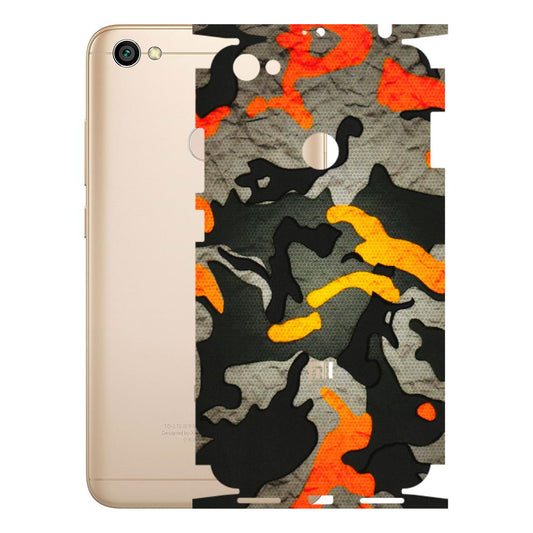 Xiaomi Redmi Phone Skins (All Models) - Orange Camouflage - 3D Embossed Finish (L-204) Redmi Y1