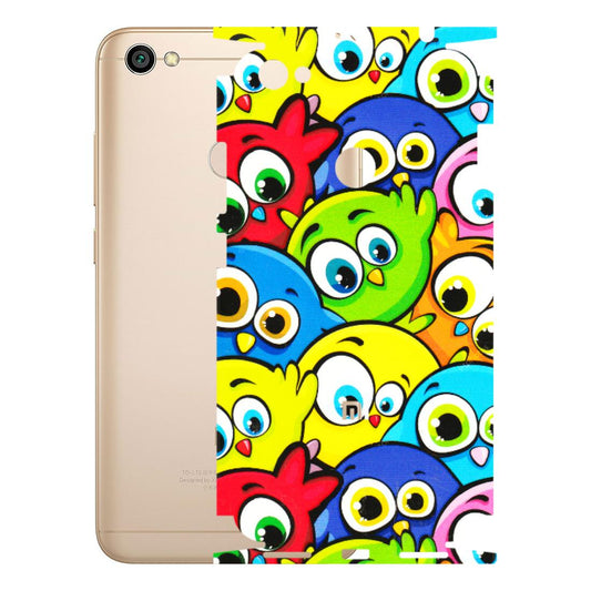 Xiaomi Redmi Phone Skins (All Models) - Cute Fluffy Birds - 3D Embossed Finish (L-213) Redmi Y1