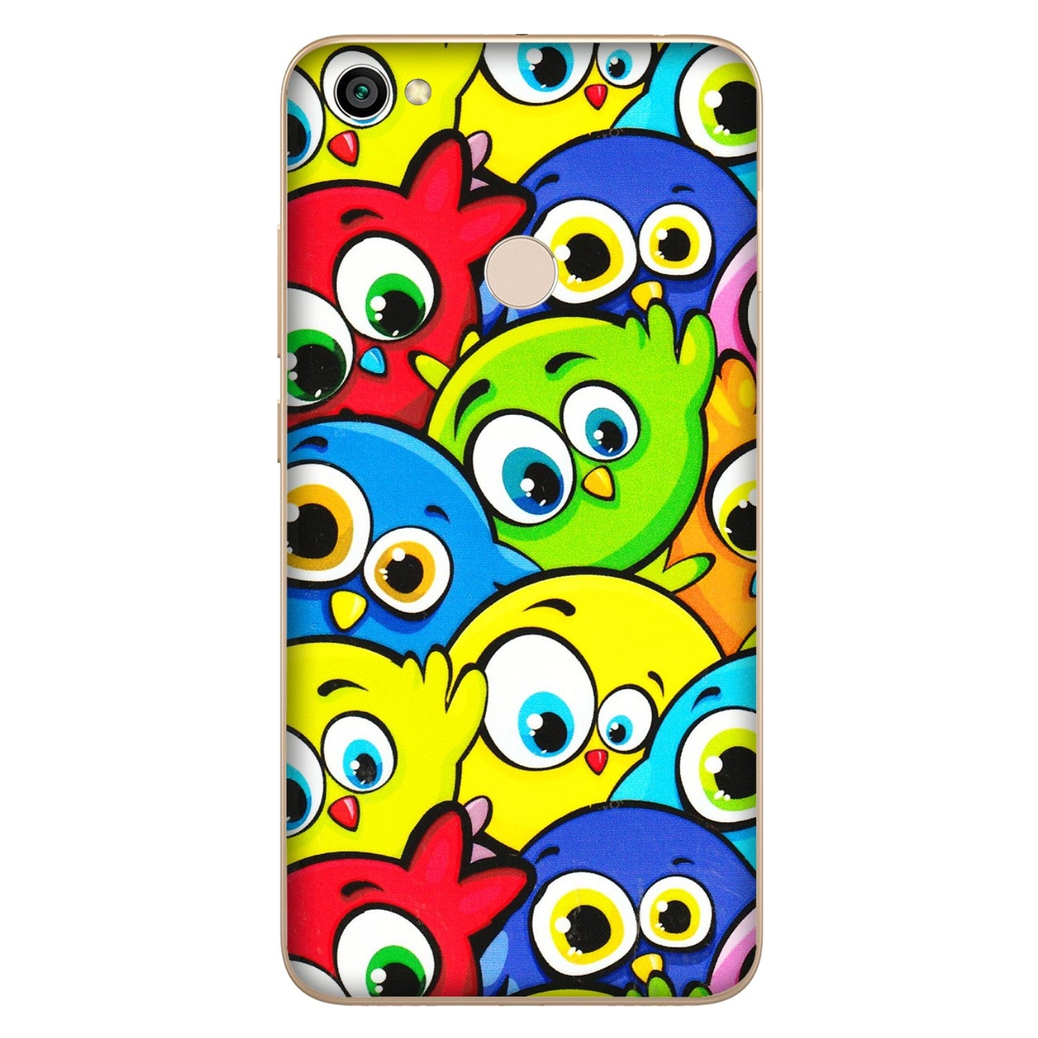 Xiaomi Redmi Phone Skins (All Models) - Cute Fluffy Birds - 3D Embossed Finish (L-213) Redmi Y1